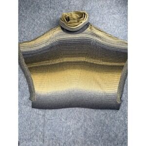 P. Luca Milano Womens Small/Medium Black & Gold Oversized Tunic Top